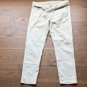 rag & bone Women's Straight Leg Cream Jeans